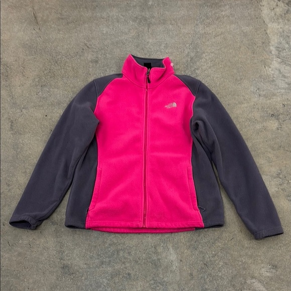 Kids Pink and Gray Fleece Jacket - Picture 1 of 4